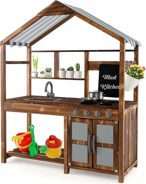 Grande cuisine enfant en bois avec sons et lumières Grande cuisine enfant en bois avec sons et lumières