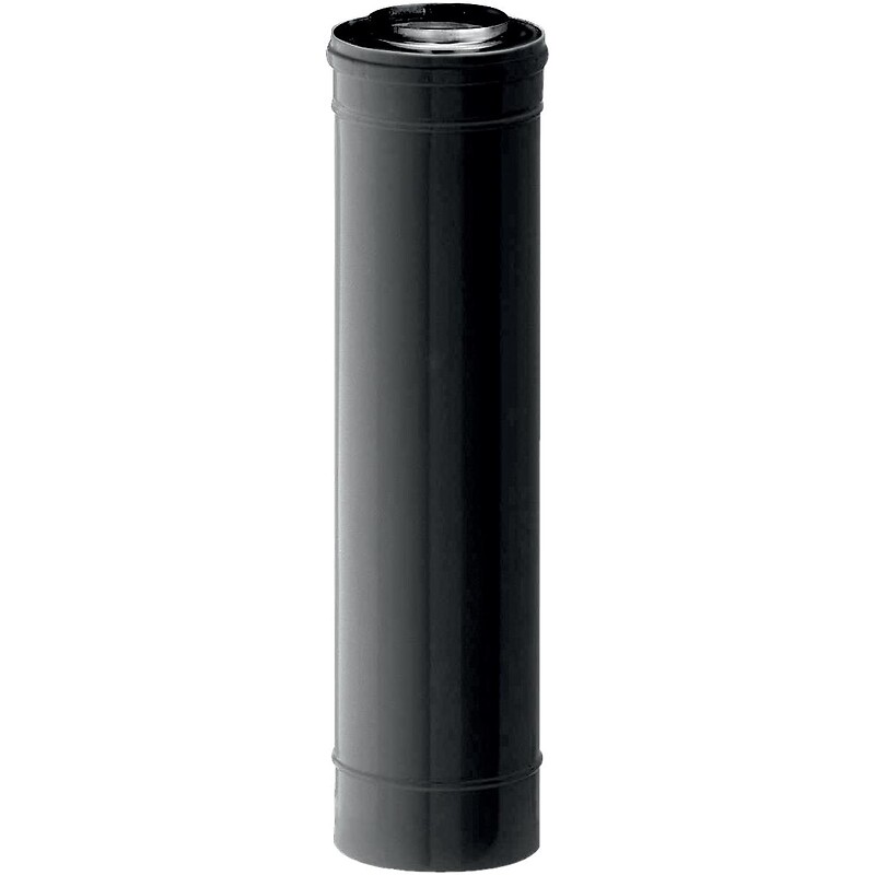 TEN Conduit BIOTEN noir inox/galva 1 mètre Ø80/125mm - 2