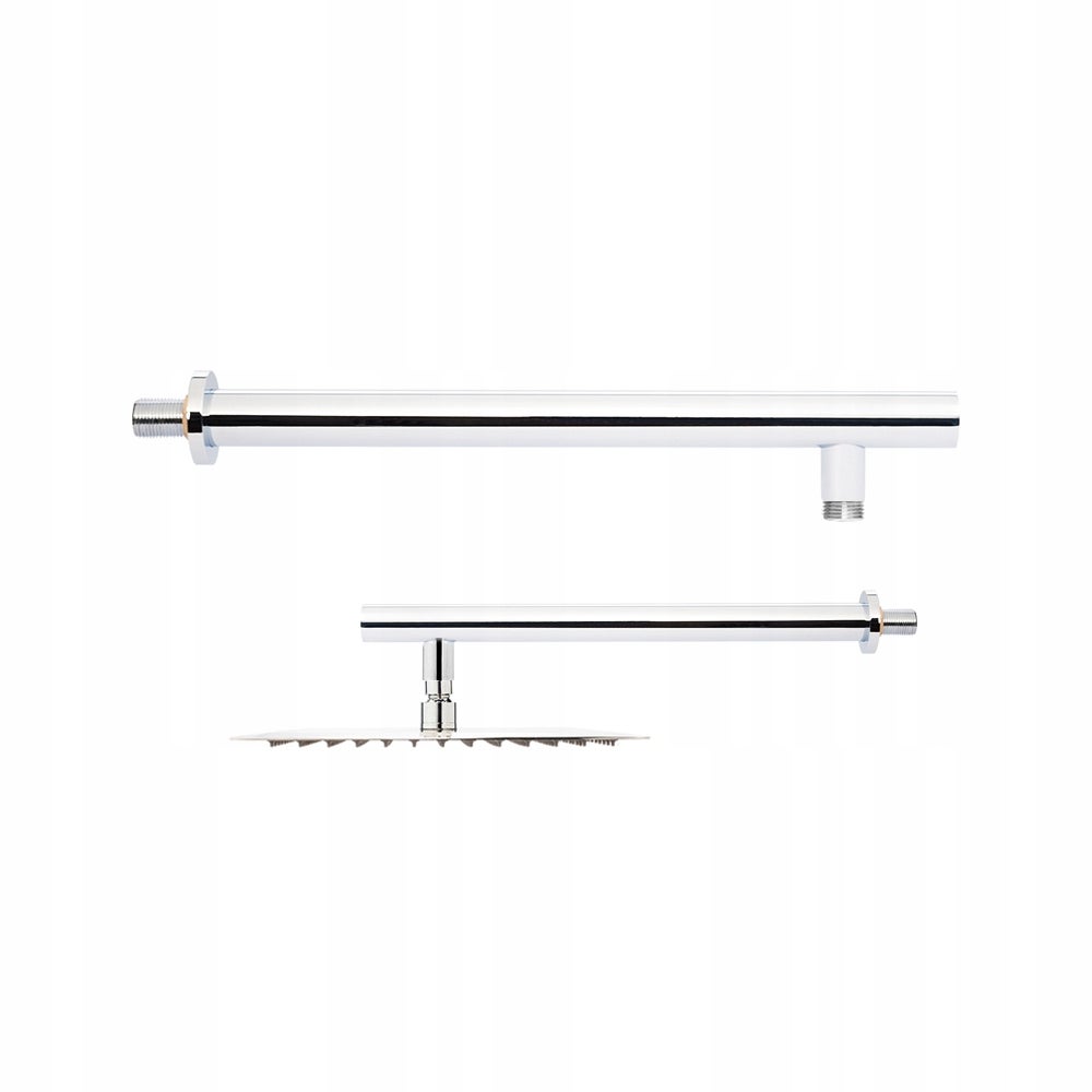 30CM DUŻA DESZCZOWNICA OKRĄGŁA METALOWA CIENKA OWALNA Z SYSTEMEM ANTI-CALC 30x30 cm - 5