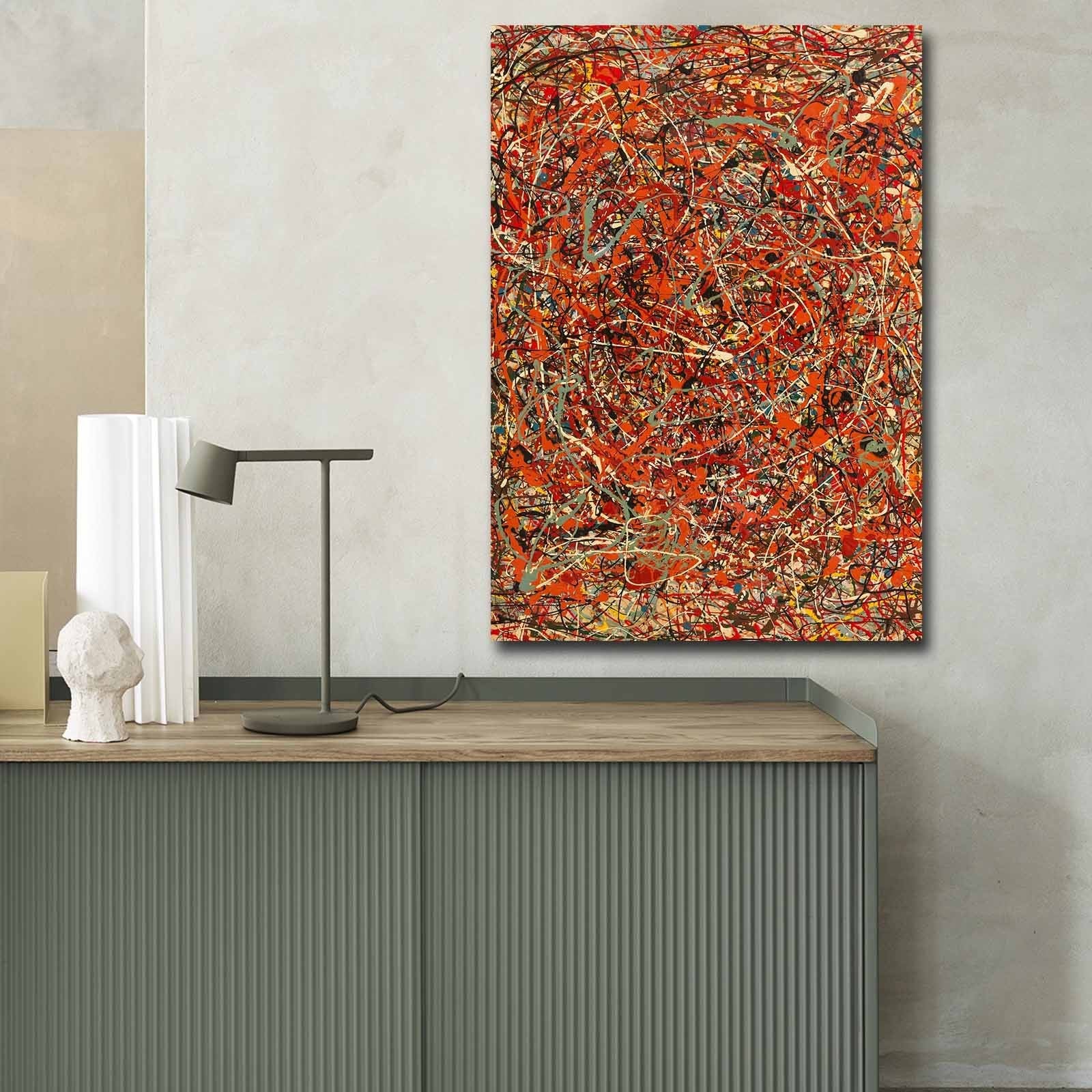 Tablou FAMOUSART-056, multicolor, pânză, 70x100 cm