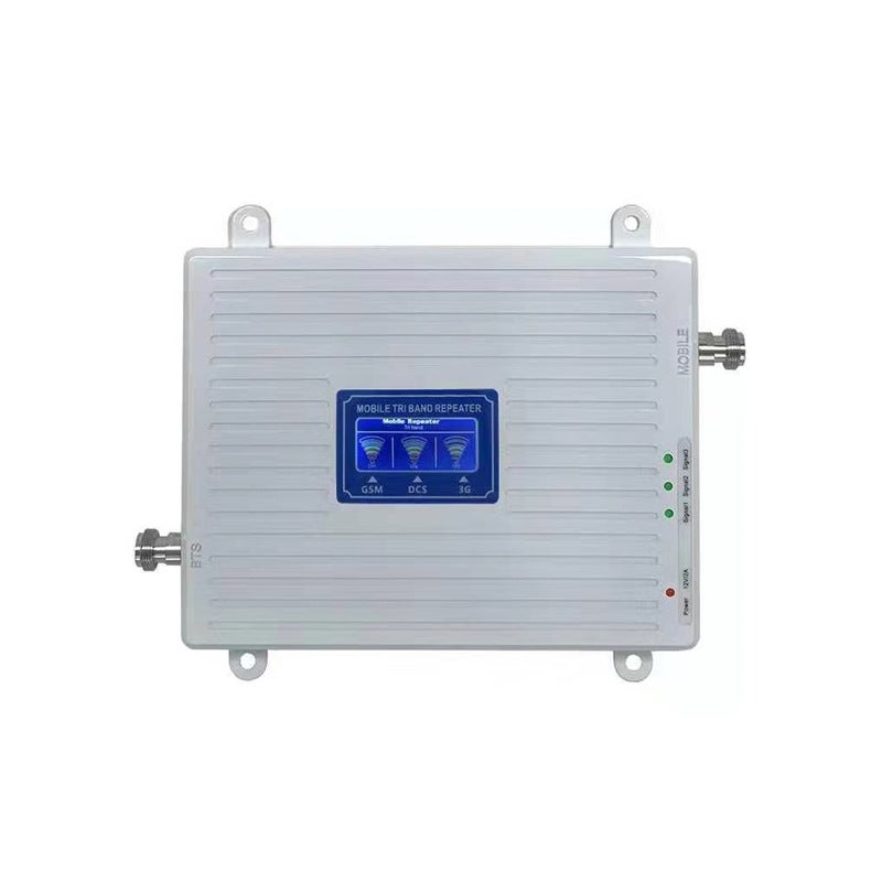 Amplificateur de signal tribande pour 2G, 3G, 4G, 5G, 900, 1800, 2100 MHz, GSM, WCDMA et LTE, répéteur de signal universel (prise UE) - 7
