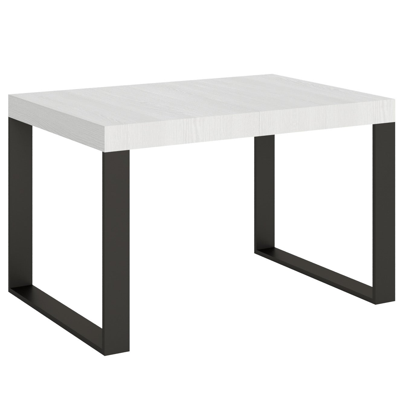 Stół rozkładany 90x130/234 cm Tecno Premium Biały Jesion Rama Antracyt