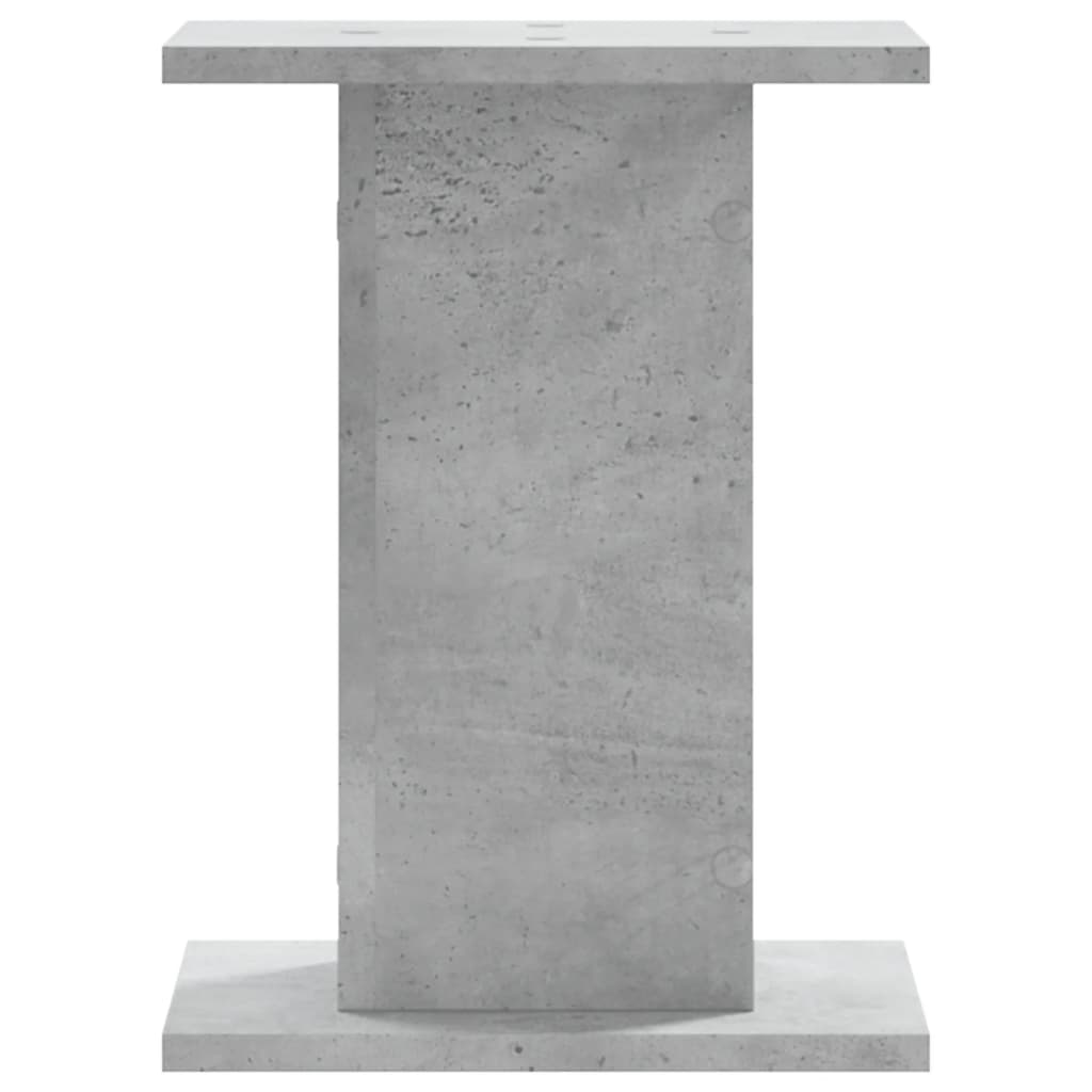 Supports pour plantes, 2 pièces, gris béton, panneau de bois - 7