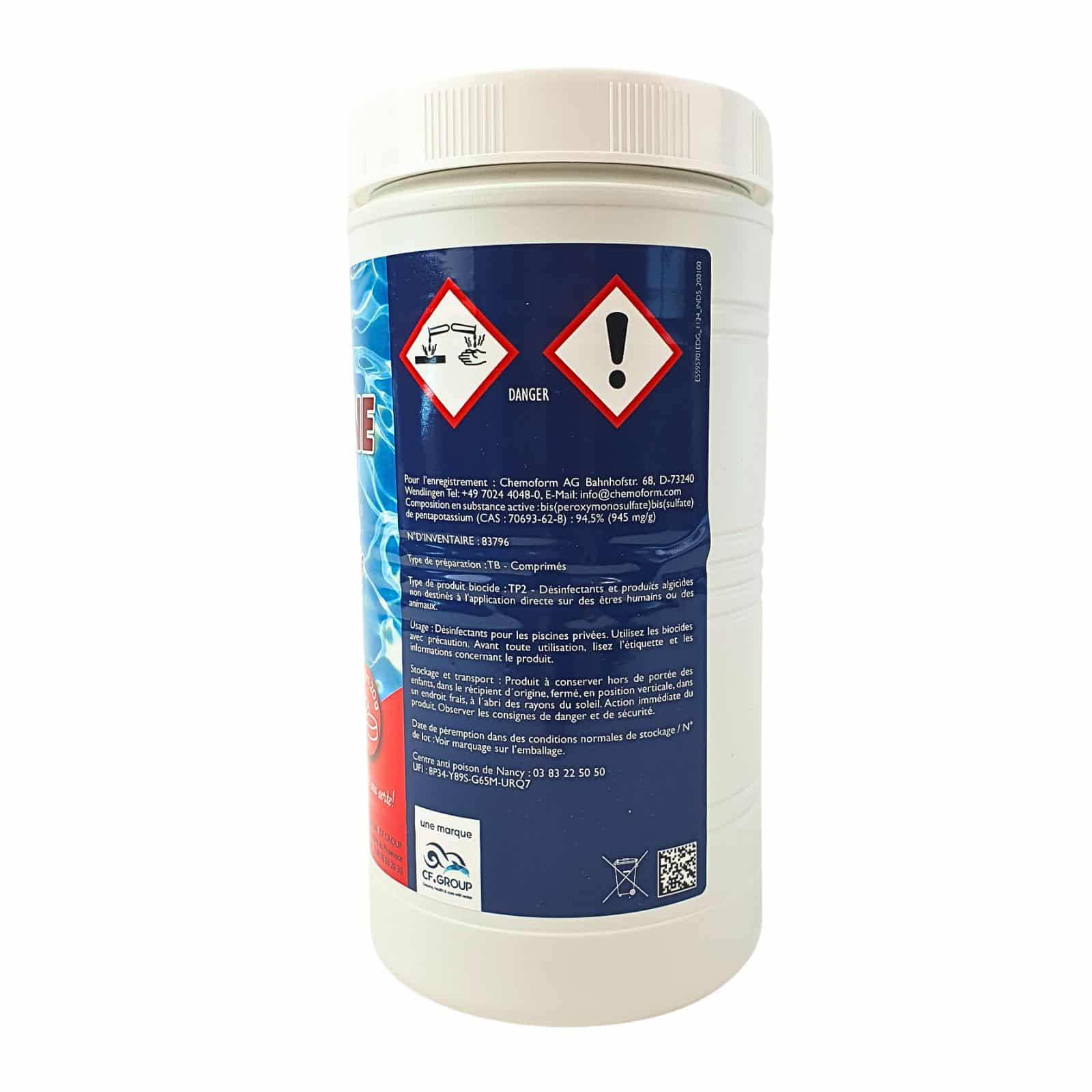 Oxygène Actif - Sans Chlore - Brome Choc Spa Piscine - Re Activateur De Brome Spécial Spa - Pastilles 20G - Pot 1kg - Edg Byaqualux - 3