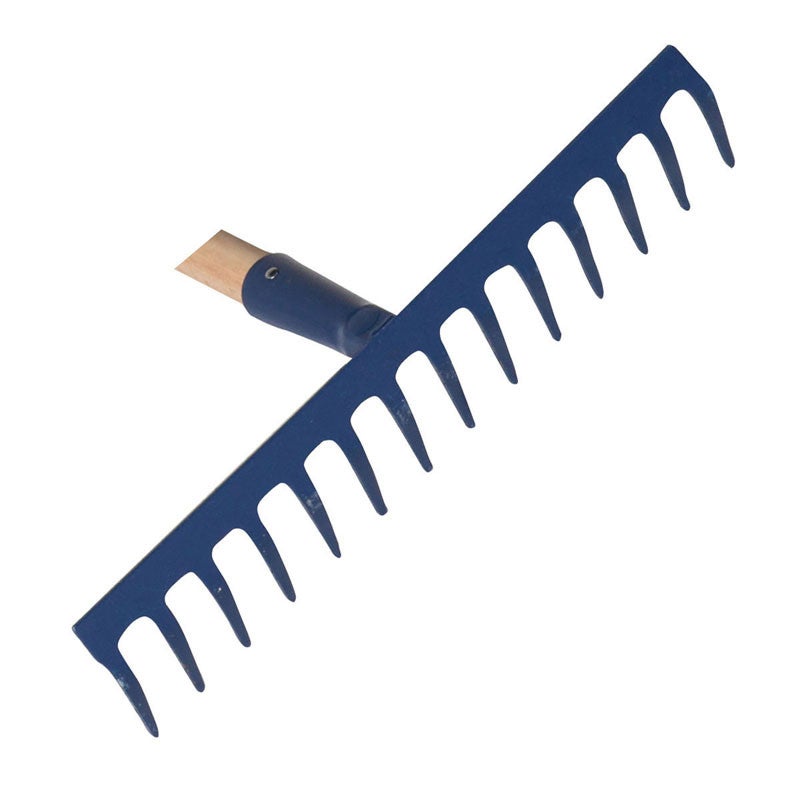 Râteau soudé 14 dents courbes sans manche - 2