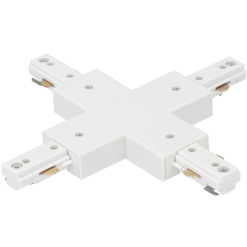 Łącznik X do szyny Edo Meva Pro X Connector White, biały EDO SOLUTIONS