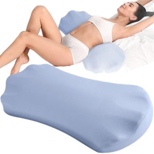 FLORICH Cuscino Ergonomico In Memory Foam Per Sedia Auto E Ufficio: Supporto Lombare E Per Coccige, Nero, Antidolorifico Per Sciatica
