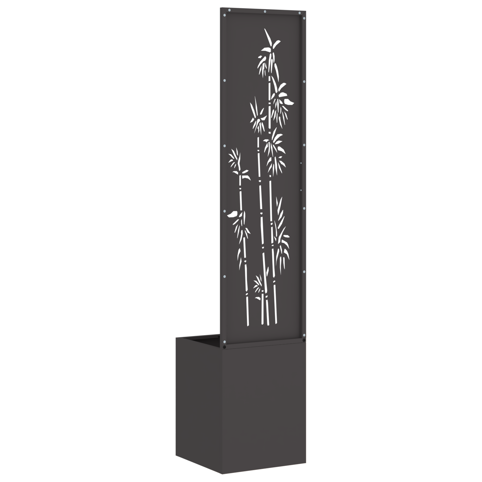 Écran de confidentialité de jardin Floral Noir 32 x 32 x 150 cm vidaXL - 7