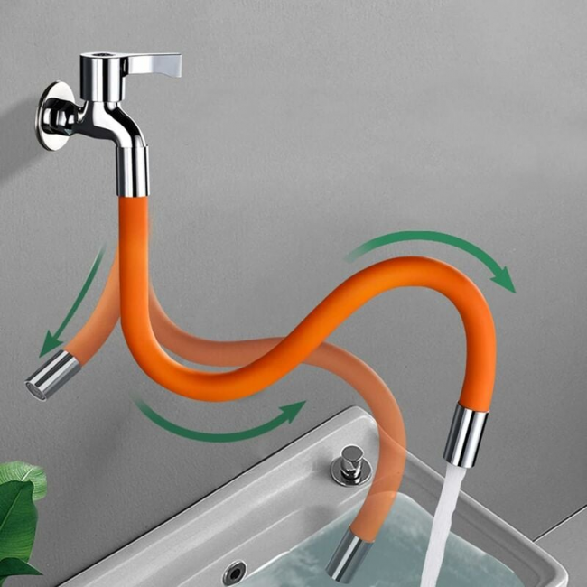 Rubinetto per acqua fredda pieghevole con rubinetto esterno girevole a 360 gradi