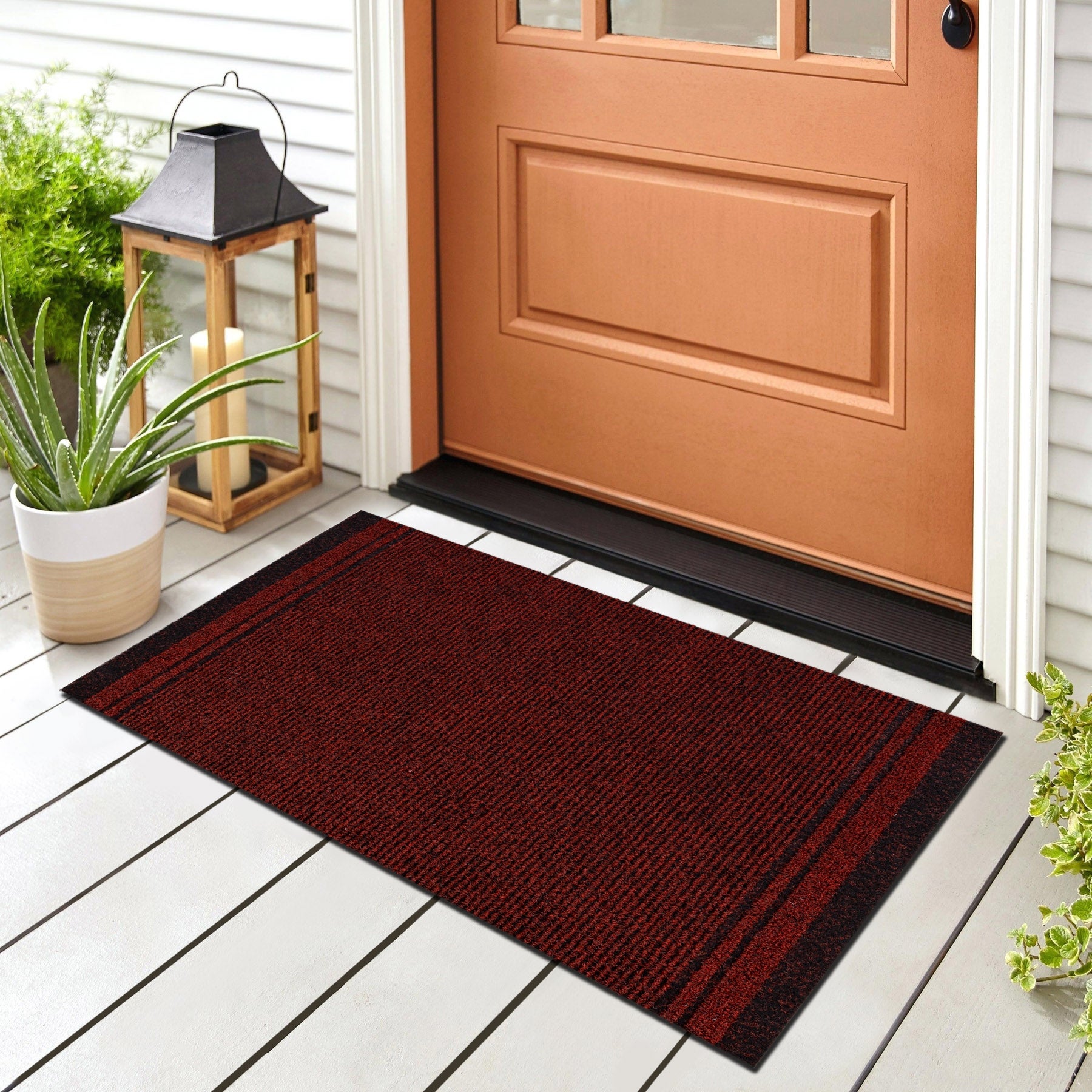 WYCIERACZKA CHODNIK PODGUMOWANY MALAGA czerwony 3066 100 cm 100x930 cm - 3