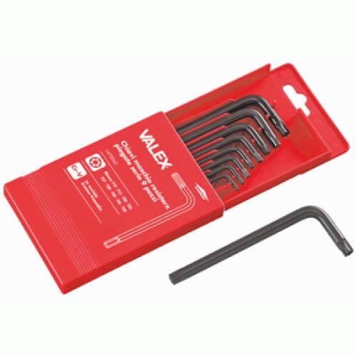 Torx Male Resistorx Series 9 Pièces Clés Crv Avec Étui | Leroy Merlin