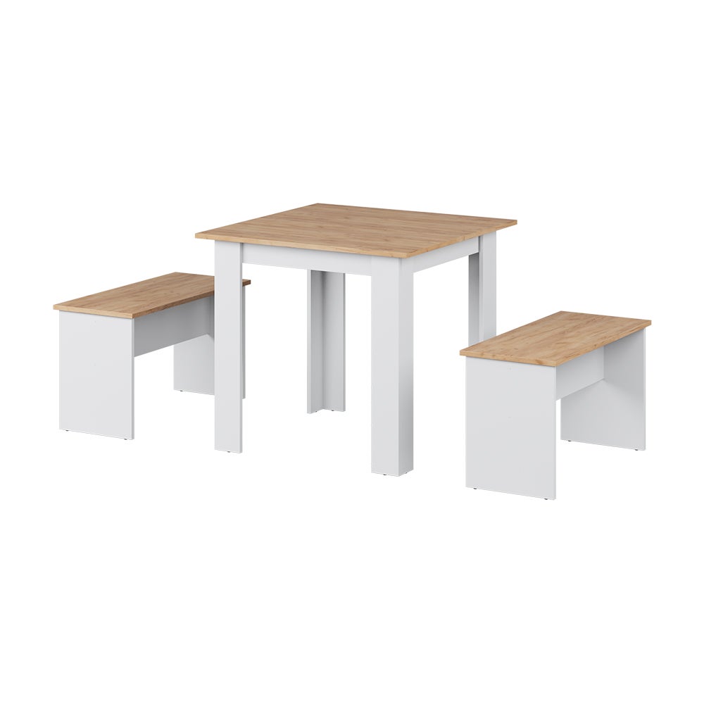 jusqu'à 62% Ensemble Table + Banc angle noir | Groupon