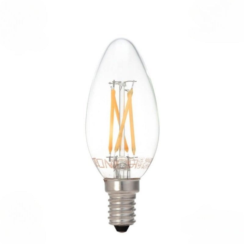 Ampoule LED E14 Filament 4W C35 Dimmable - Blanc Chaud 2300K - 3500K - SILAMP - 3