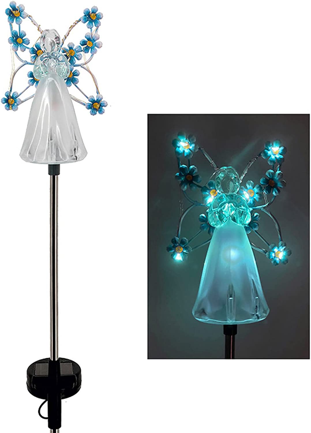 Lampy solarne anioły, dekoracje ogrodowe i świąteczne na zewnątrz