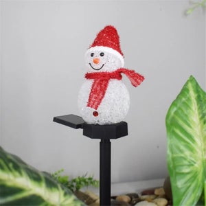 Luci solari per percorsi esterni, Decorazioni luminose a forma di pupazzo di neve solare, Luci da giardino LED a forma di pupazzo di neve. | Leroy Merlin Luci solari per percorsi esterni, Decorazioni luminose a forma di pupazzo di neve solare, Luci da giardino LED a forma di pupazzo di neve. | Leroy Merlin