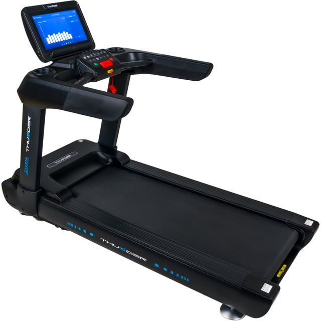 Bieżnia elektryczna THUNDER ZION-TFT-BLACK 25km/h treningowa kąt amortyzacja aplikacja pas 60cm 250kg