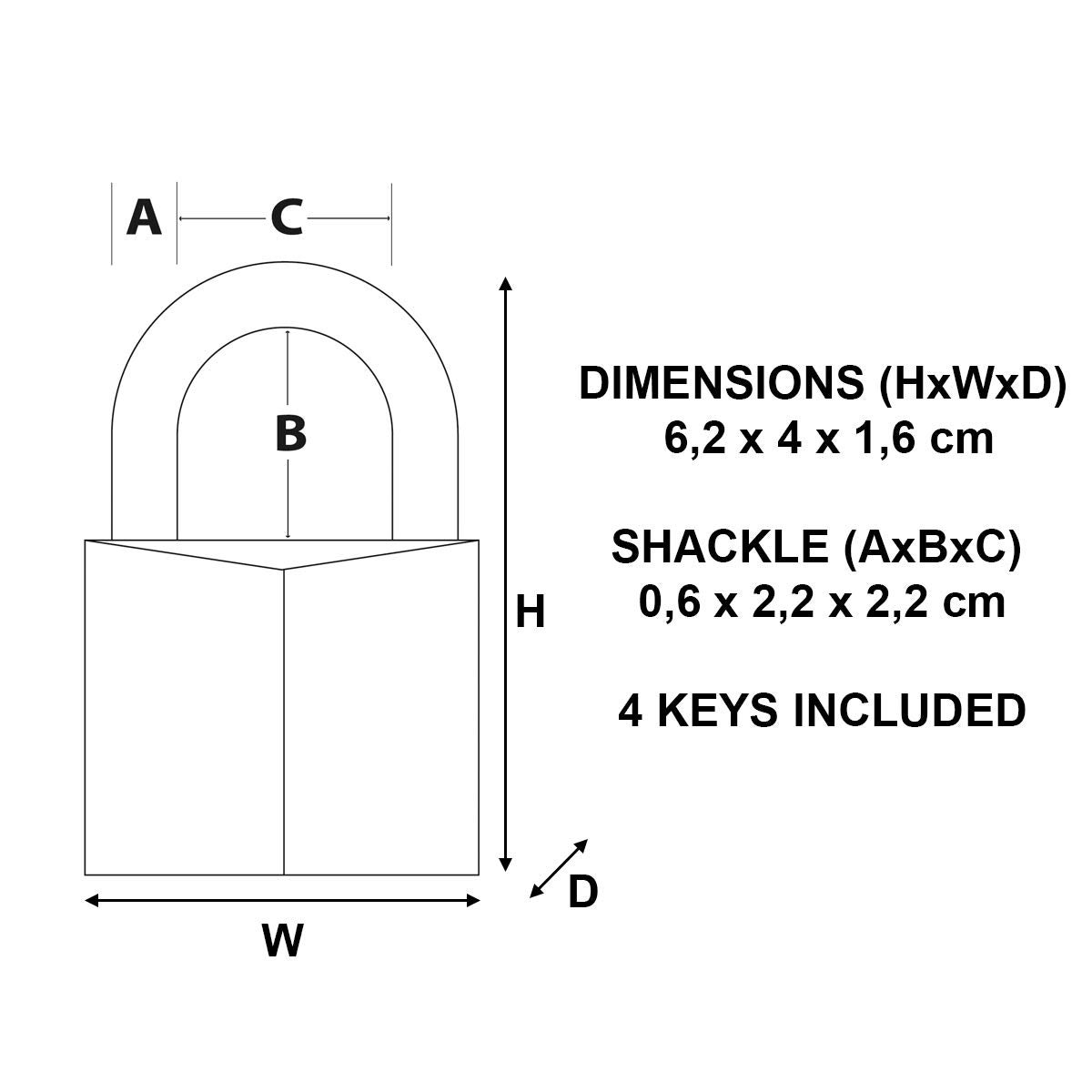 Cadenas à clé Master Lock 2940EURD - 6