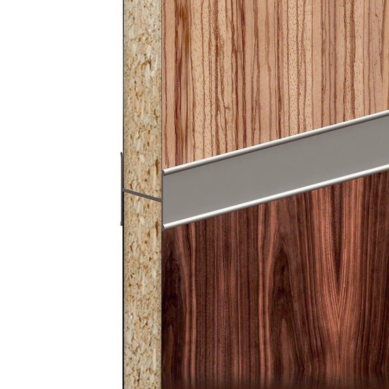 Kit profil en H SLID'UP 230 pour porte 19 mm - 1,8 m - argent - 4