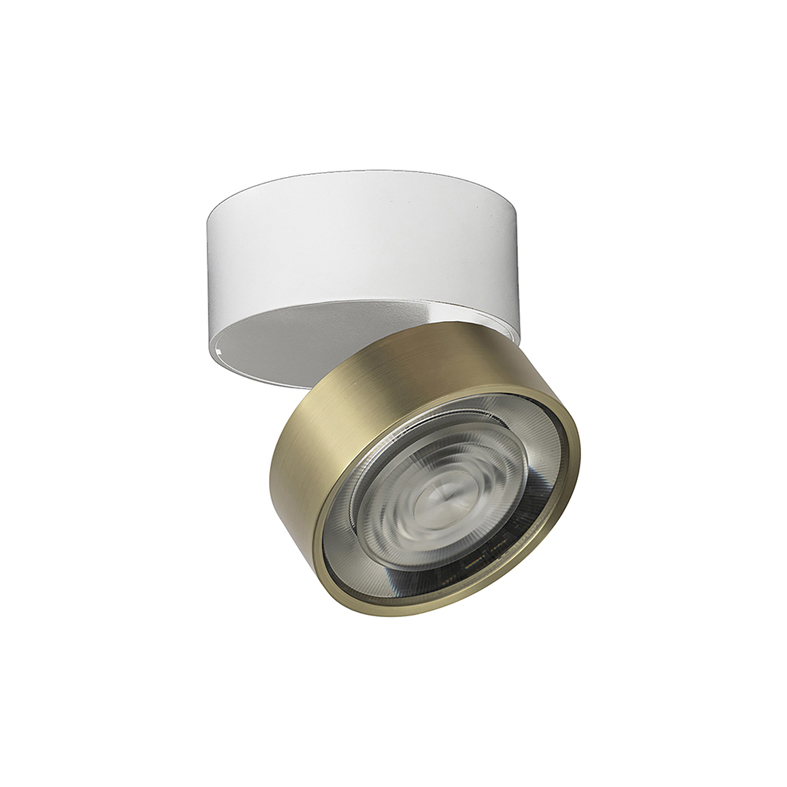 Lumină de perete/plafon cu gaură LED 7W 3000K CRI90 38° IP20 Aur - Rossini Group | Creați iluminat reglabil de perete sau tavan