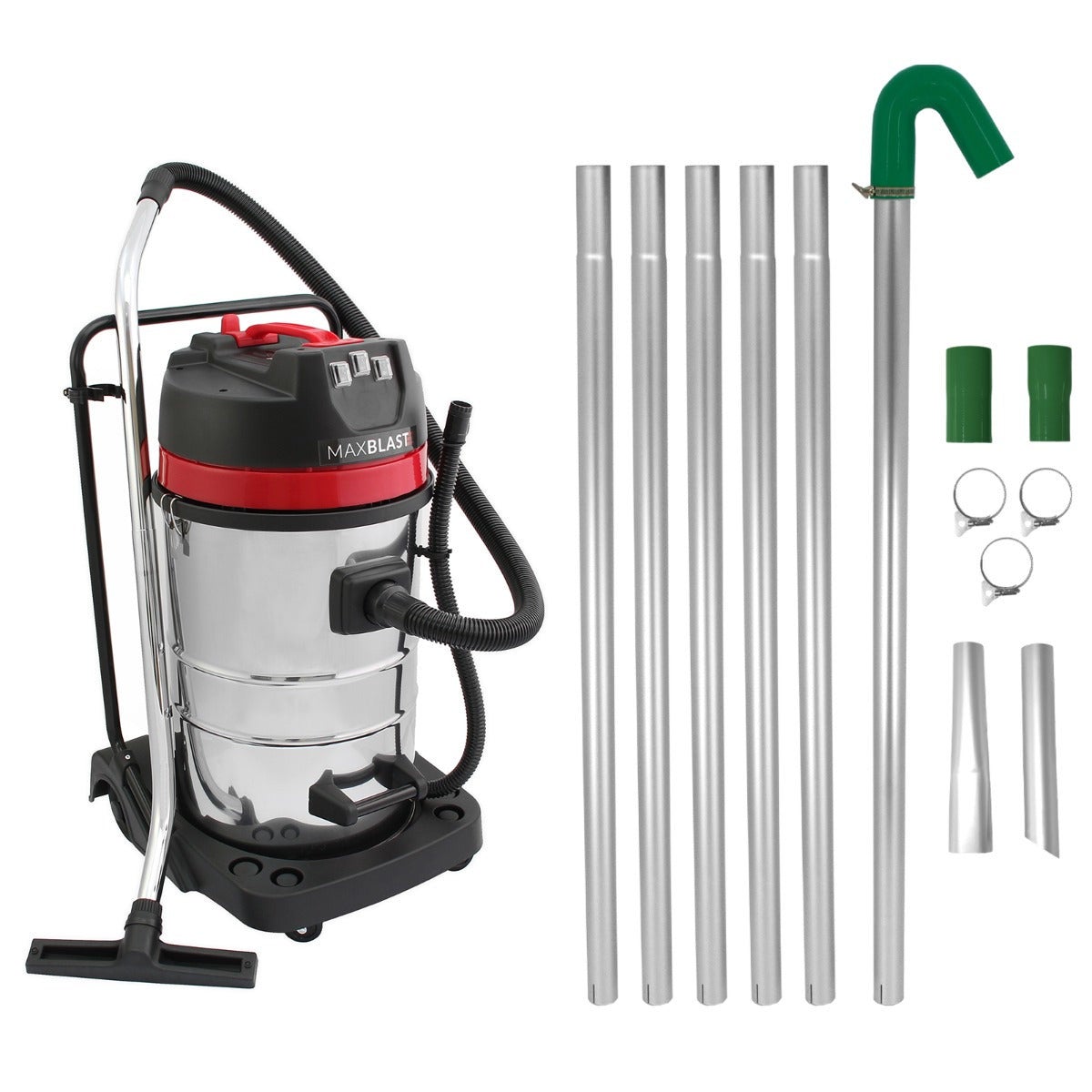 Kit spolverino in microfibra per soffitti alti (6 pezzi), spolverino estensibile per la pulizia con asta di estensione da 254 cm, piumino lungo per ventilatore/auto, kit di strumenti per la pulizia
