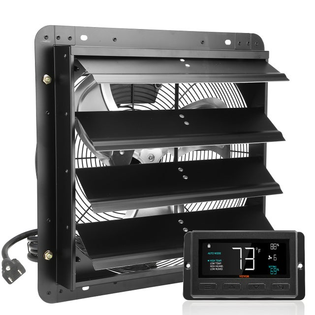 Wentylator wyciągowy Wentylator ścienny 406 mm Zdalne sterowanie do montażu ściennego EC 1747 CFM VEVOR