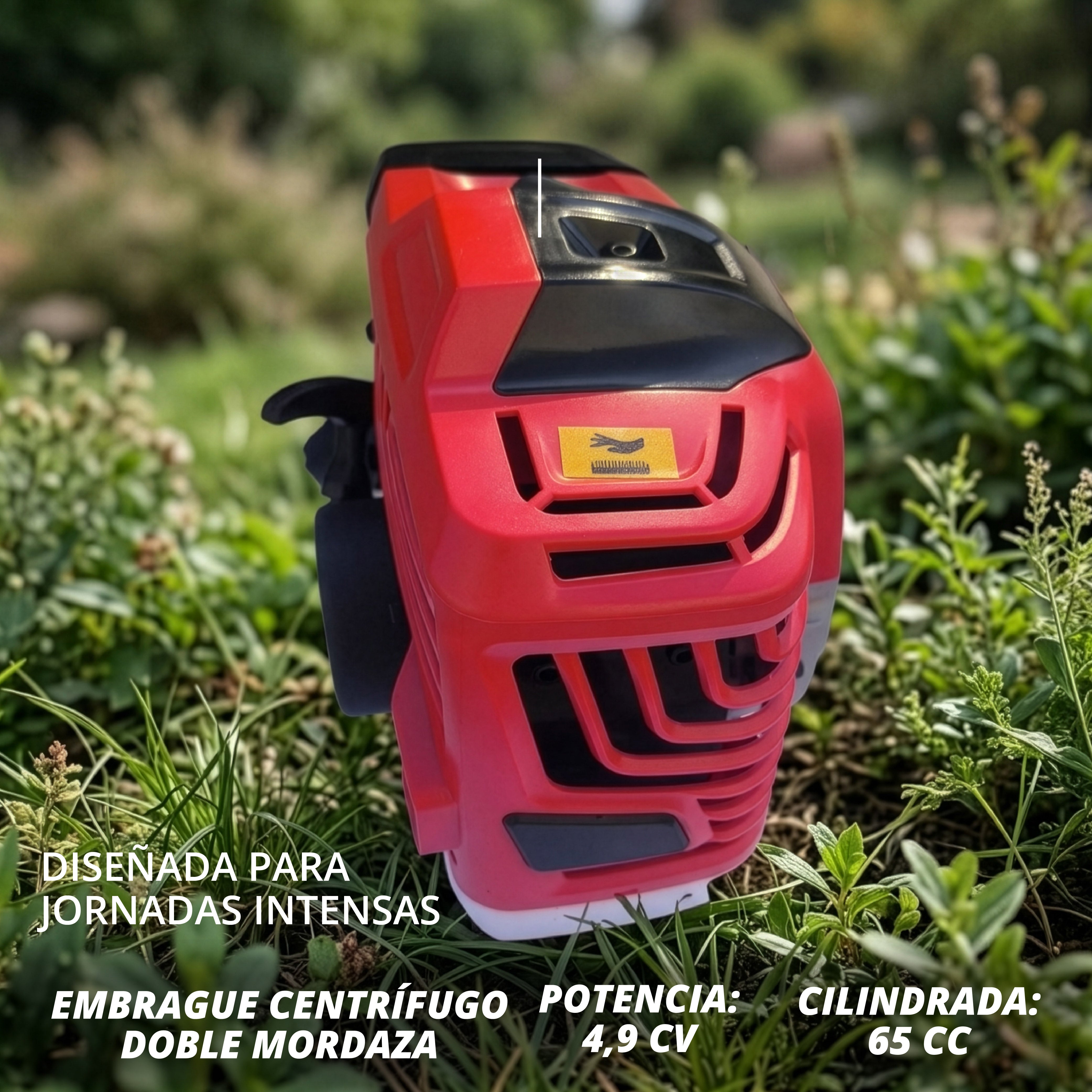 Roçadora a gasolina Synergy 2 em 1 Motor 65cc 4,9hp 2T com disco, cabeça automática e arnês - 7