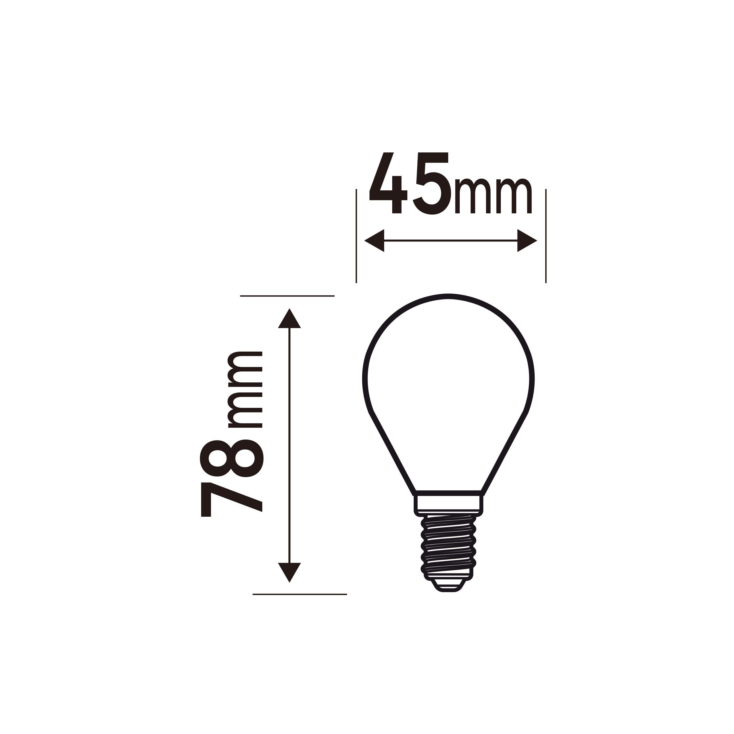 LEXMAN - Lot de 18 Ampoules LED opaques - E14 - 806LM - 5,9W équivalent 60W - Ø 45 mm - 2700K - Blanc chaud - 4