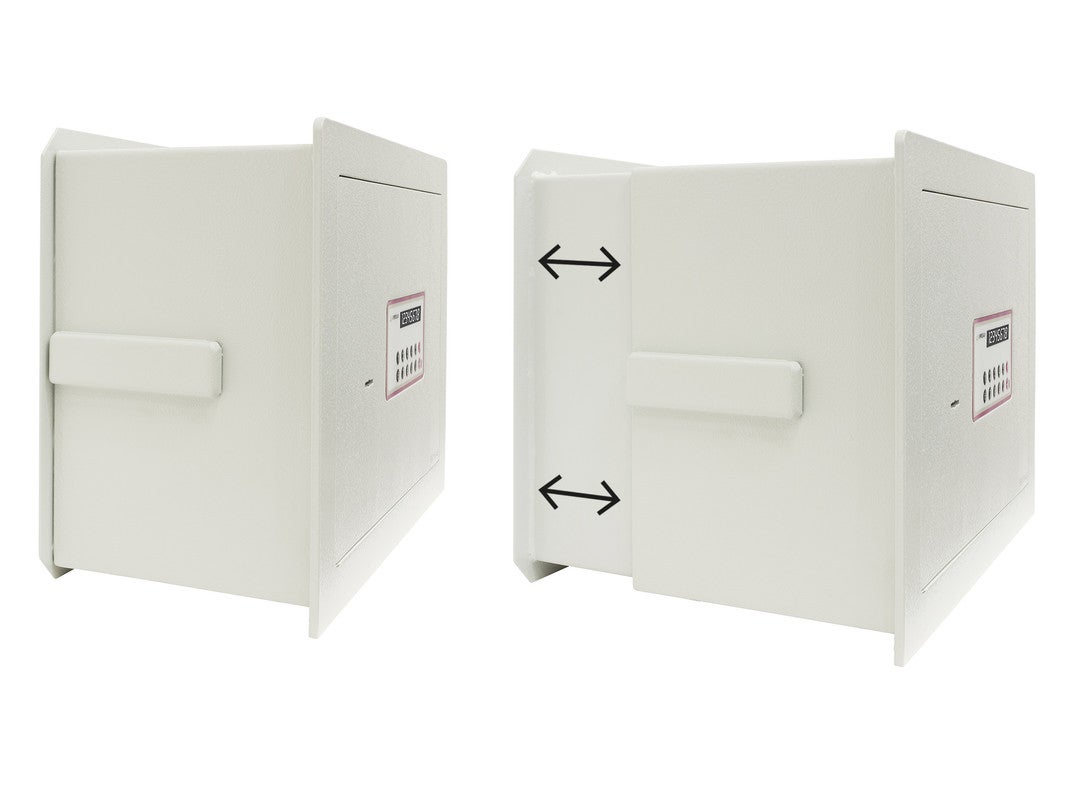 ARREGUI Forma Evolution 151050 Cassaforte a muro con serratura a chiave e codice, Cassaforte da incaso a parete Fondo Estensibile 32 x 42 x 20/30 cm - 5