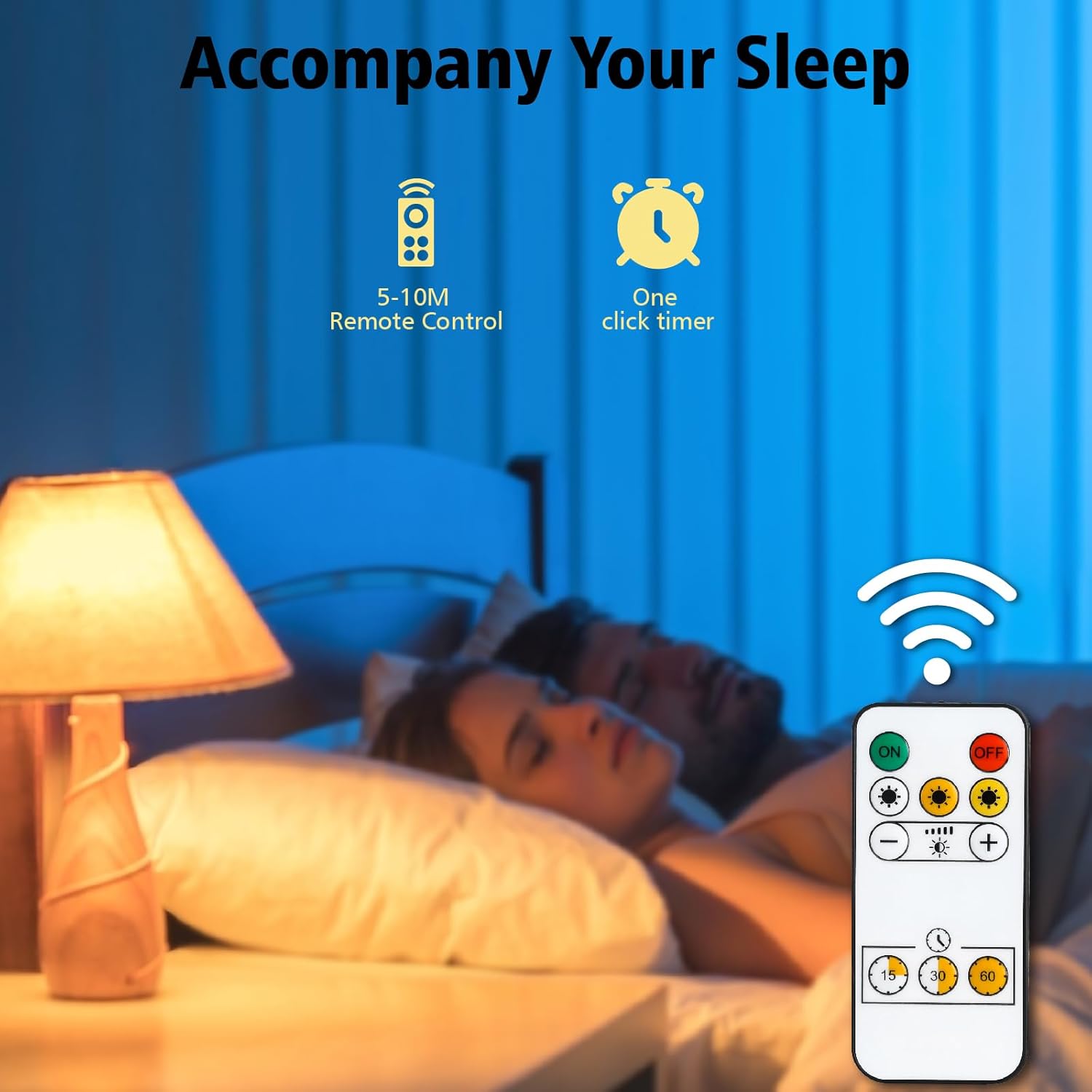 Lot de 2 ampoules rechargeables avec minuterie et télécommande, ampoule à piles à intensité variable, E14, 3 températures de couleur - 6