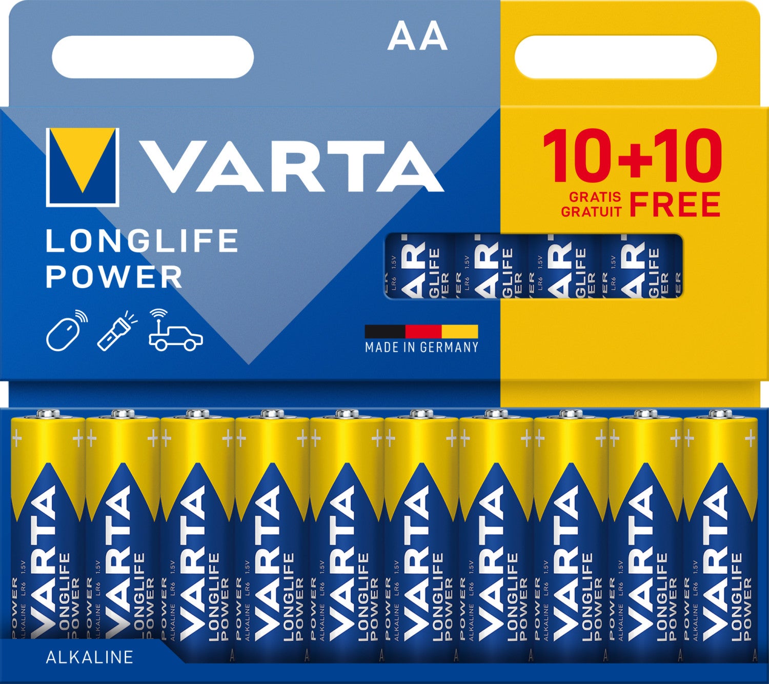 Varta 04906 121 790 pile domestique Batterie à usage unique AA Alcaline - 3