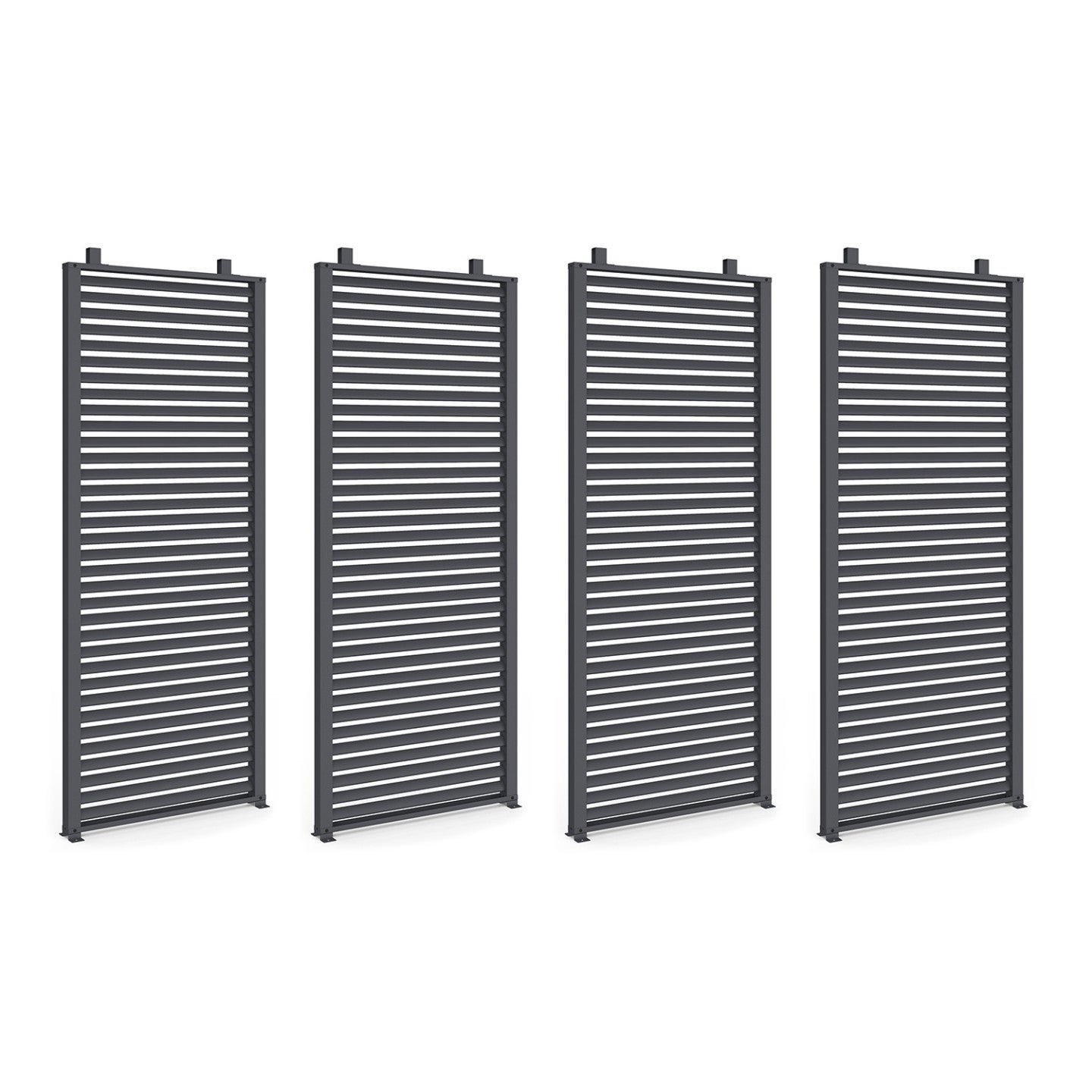 Pergola édition collector persienne toit rétractable 3x4M 4 pans modulables gris anthracite - 5