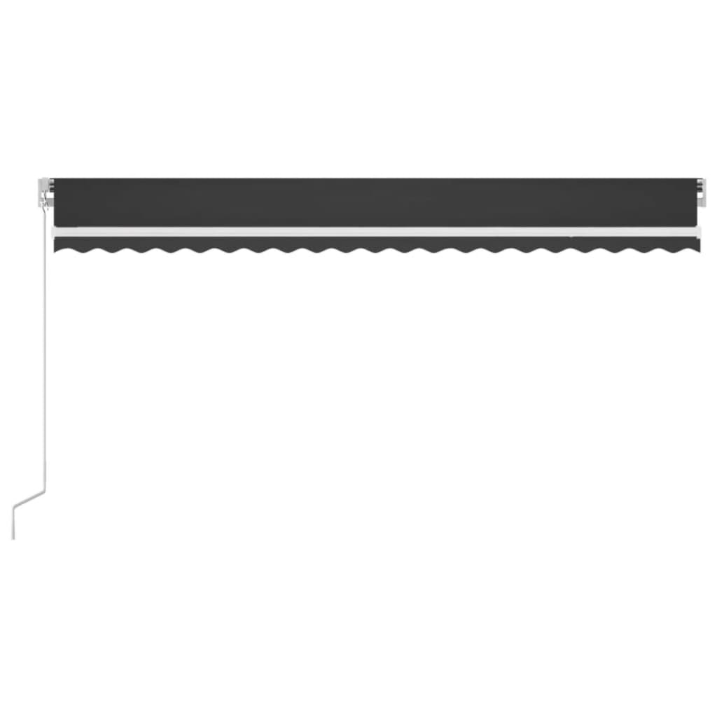 vidaXL Tenda da Sole Retrattile Manuale 500x350 cm Antracite - 4