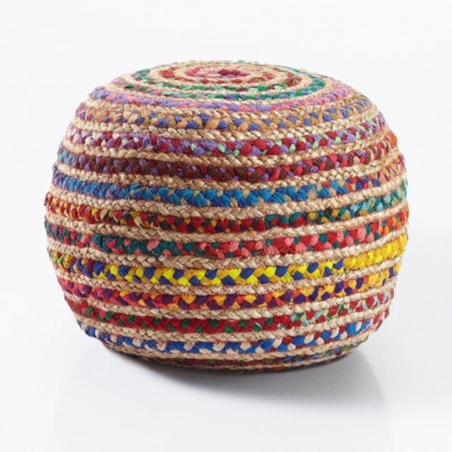 Pufe RAINBOW, tecido, H35 x L50 x P50 cm