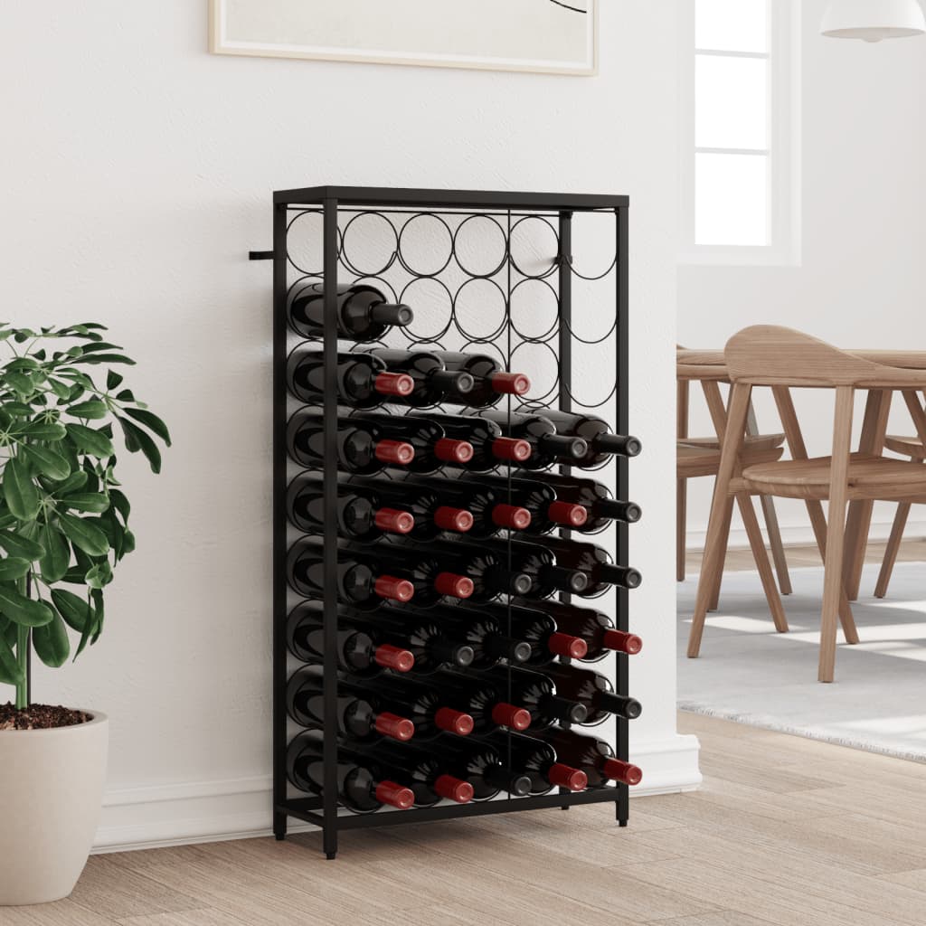 Porte-bouteille Vintage En Fer Forgé Et Martelé à La Main - Idéal Pour Servir Le Vin Avec Style