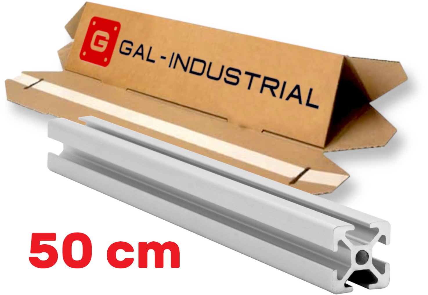 PROFIL KONSTRUKCYJNY ALUMINIOWY 20x20 [5] R 50cm + Cięcie na wymiar