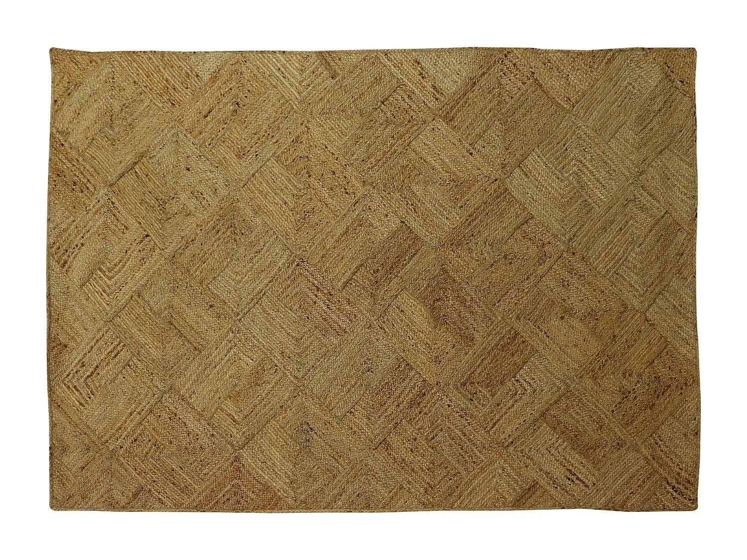 Tapis rectangle 100% jute tressé - 200 x 290 cm - Naturel - DAYA - 2