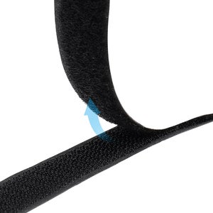 50 Fascette In Velcro, Riutilizzabili, Facili Da Tagliare Per Legare I Cavi Nere 150 Mm X 12 Mm 85219540