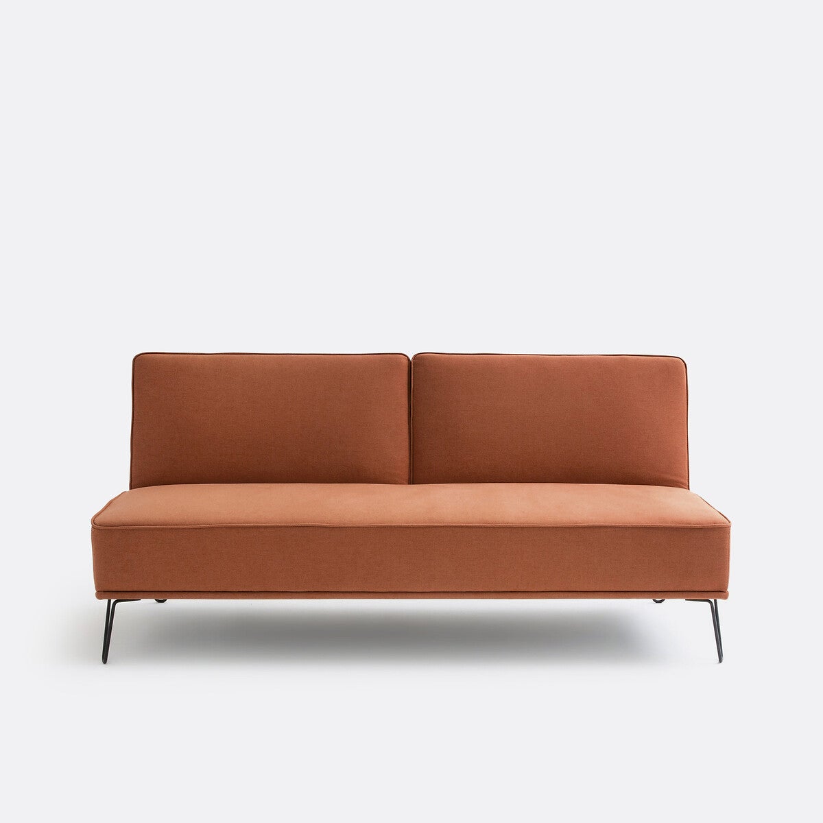 Banquette convertible, polyester, Vees - Terracotta - 3 places | Leroy ...