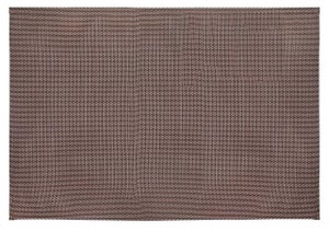 Tovaglietta ovale in pelle marrone [45 x 35 cm