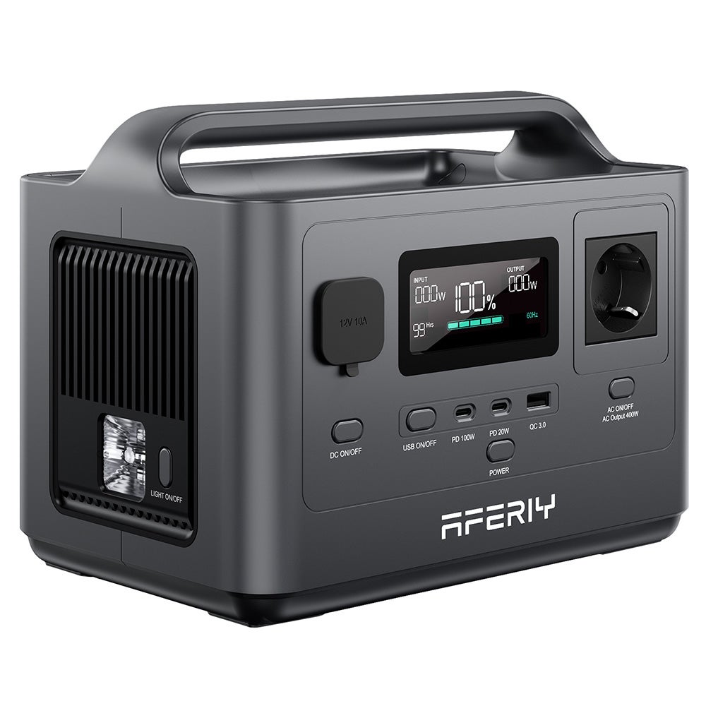 Station d'Énergie Portable AFERIY P040 400W, 256Wh LiFePO4, 5 Sorties, Charge Complète 1.2H - Prise EU - 7