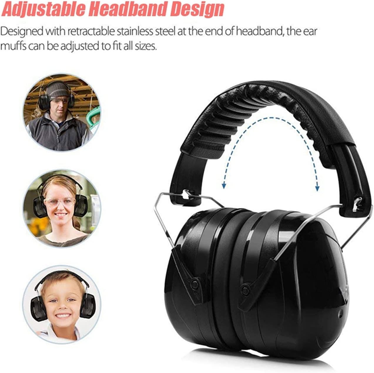 Casque antibruit snr 36 dB-Bleu - 2