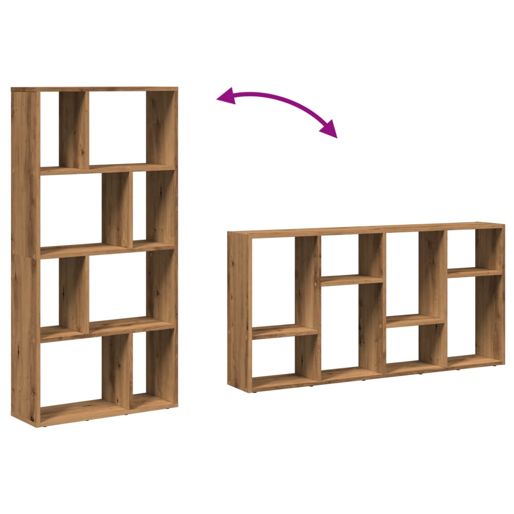 Bibliothèque | Armoire de livres | Meuble de Rangement chêne artisanal 60x20x120 cm bois d'ingénierie CFW316446 - 8