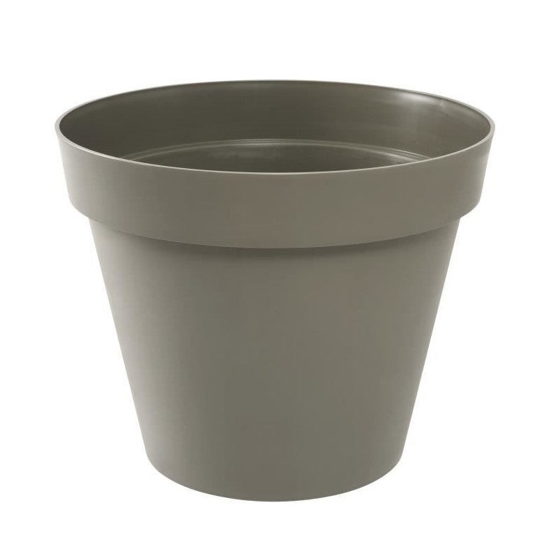 EDA Vaso Rotondo TOSCANA 30 Cm – 10 Litri, Antigelo E Anti-UV, Made In France – Rosso Borgogna