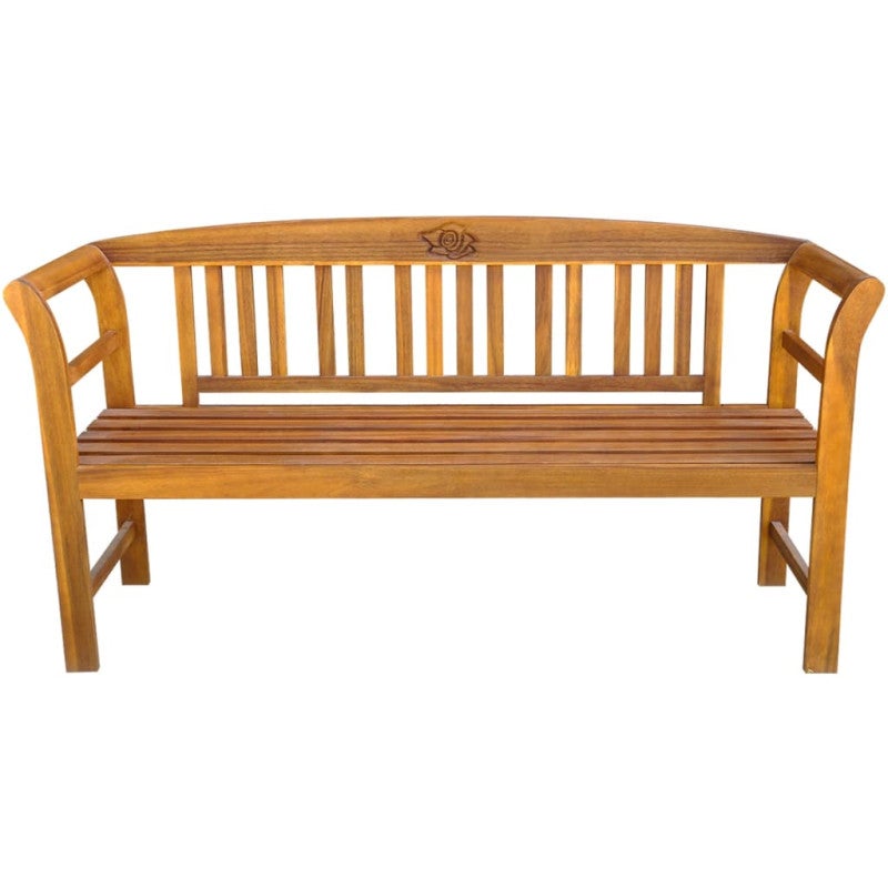 Banc de jardin 157 cm Bois d acacia solide - 2
