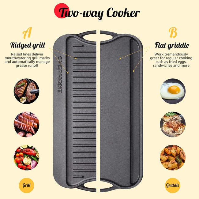 Ilsa Bistecchiera Ghisa (36x28cm) DIETELLA GO Nero 0245028 - Foto 8