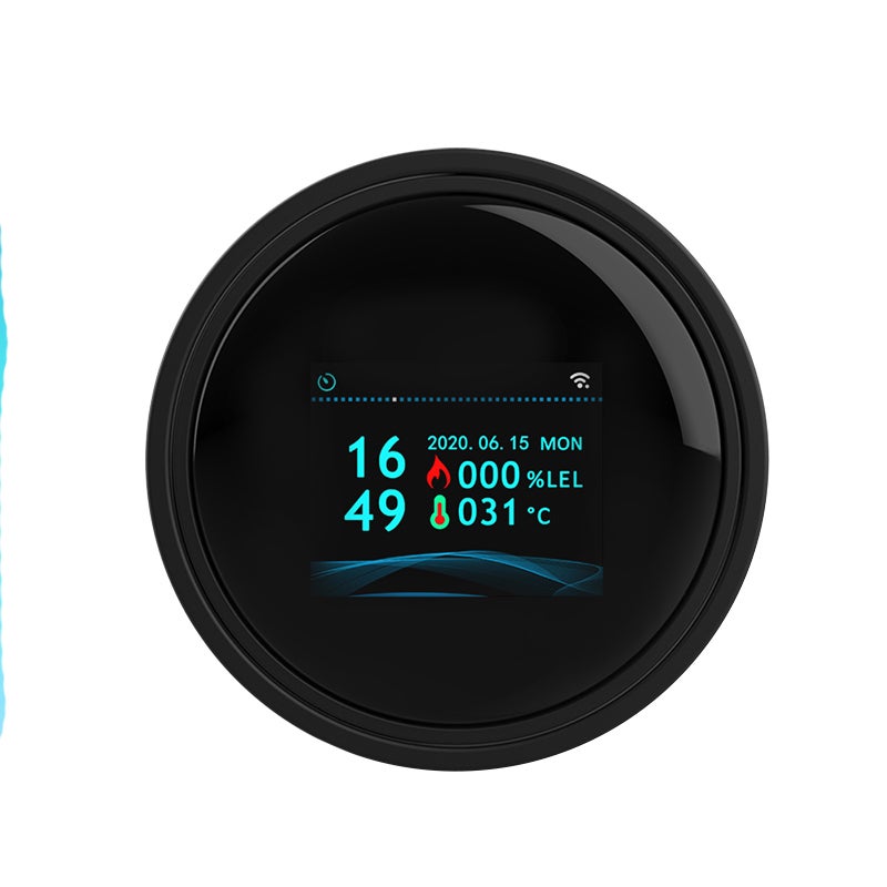 Detector de gas natural, detector inteligente de gas combustible para el hogar, negro (inglés), 90 × 23 × 20 mm - 2