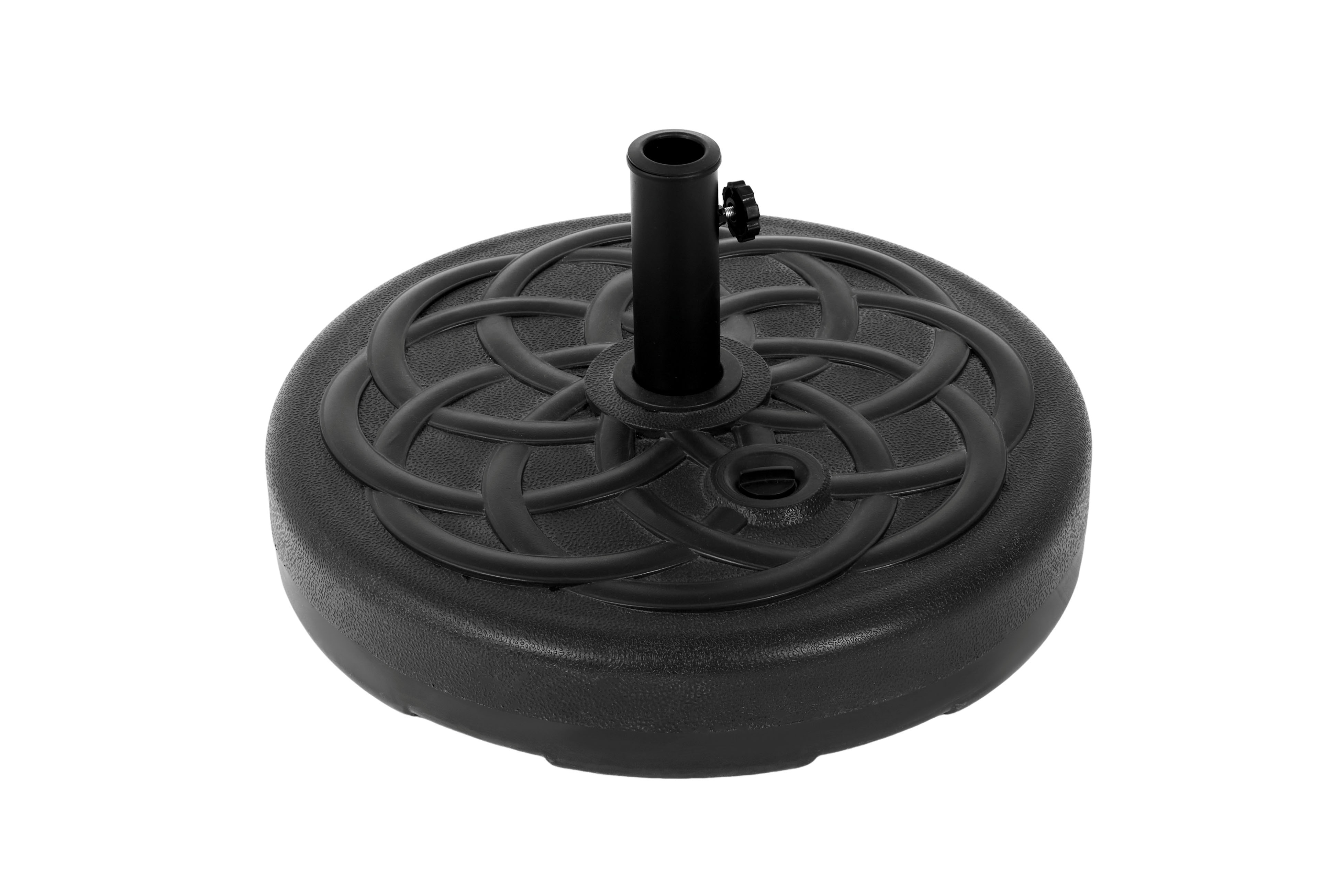 YAHEETECH - Base Per Ombrellone Da Giardino Esterno Rotonda In Resina E Ferro Per Veranda Patio Terrazzo Bordo Piscina 46 %c3%97 34 Cm Bronzo 4059852996289
