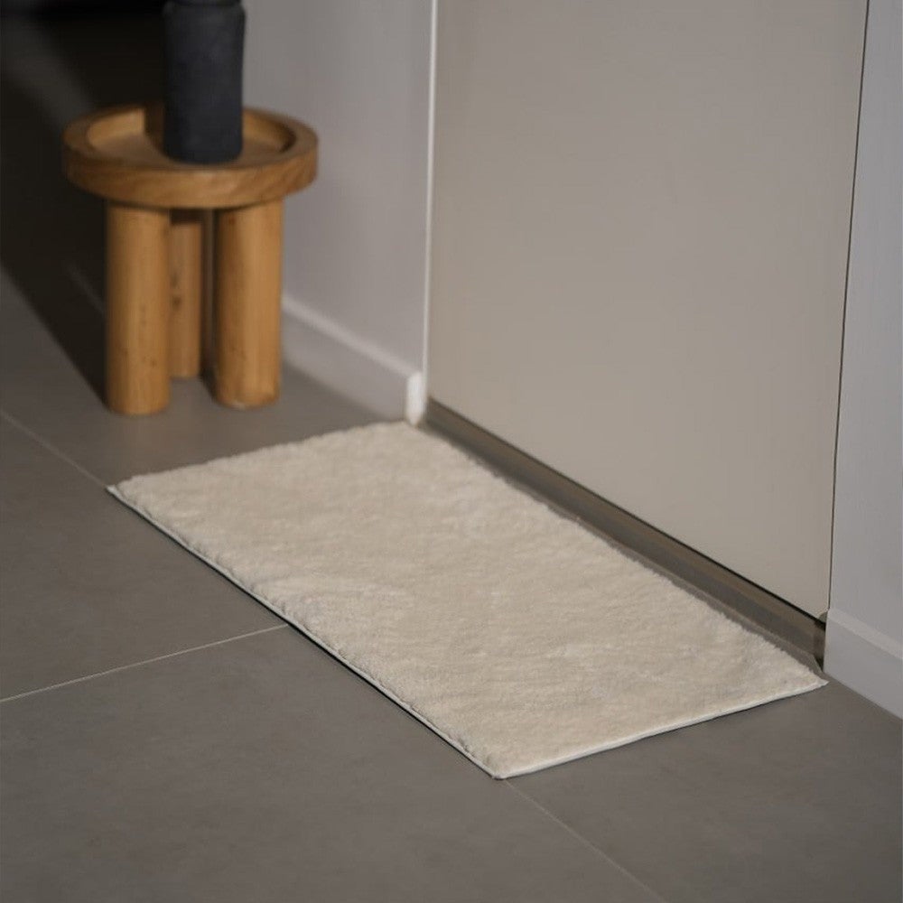 MODEMA - Tappeto lavabile in lavatrice, fondo antiscivolo, tappeto da cucina 45x90cm Shaggy Beige - 2