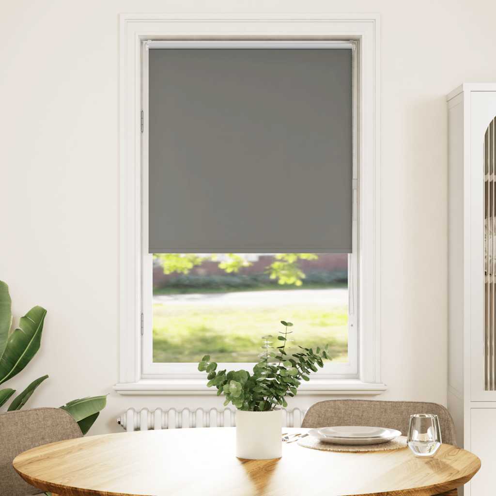 Roleta zaciemniająca szara 70x175 cm Szerokość tkaniny 65,7 cm vidaXL