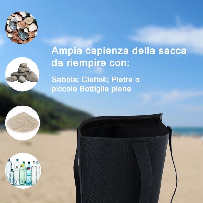 Confezione da 4 sacchi di sabbia per gazebo, sabbia ad alte Confezione da 4 sacchi di sabbia per gazebo, sabbia ad alte